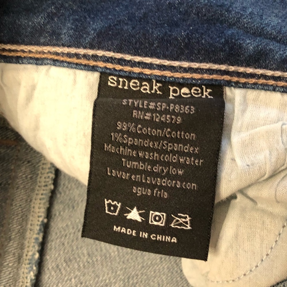 Flare Jeans Sneak Peek Classic Blue Wash Size 9 Bell Bottom Jeans - Picture 14 of 15